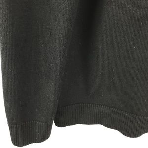 Chico's | Sweaters | Chicos Sz 2 Ruffle Front Black Cardigan Ls Slinky